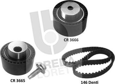 Breda Lorett KCD0733 - Комплект зубчатого ремня ГРМ autospares.lv