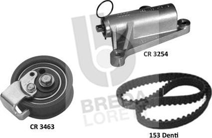 Breda Lorett KCD0726 - Комплект зубчатого ремня ГРМ autospares.lv