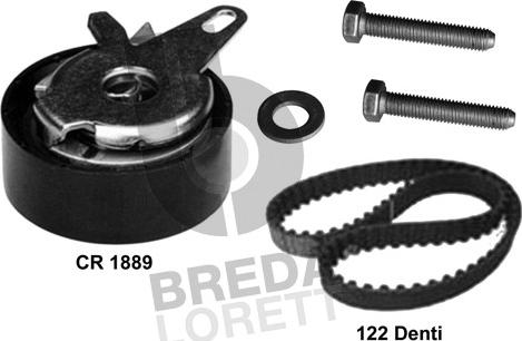 Breda Lorett KCD0720 - Комплект зубчатого ремня ГРМ autospares.lv