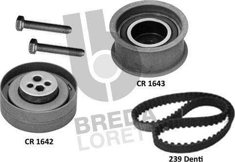 Breda Lorett KCD0728 - Комплект зубчатого ремня ГРМ autospares.lv