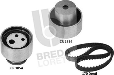 Breda Lorett KCD0722 - Комплект зубчатого ремня ГРМ autospares.lv