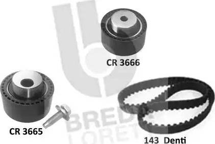 Breda Lorett KCD0779 - Комплект зубчатого ремня ГРМ autospares.lv