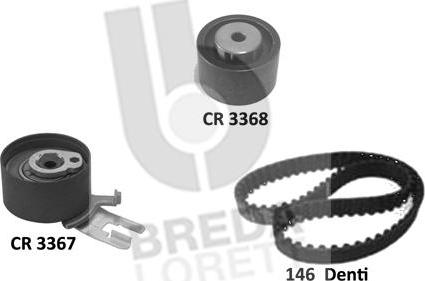 Breda Lorett KCD0776 - Комплект зубчатого ремня ГРМ autospares.lv