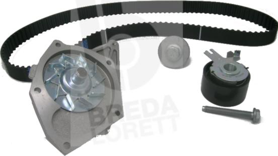 Breda Lorett KPA0578B - Водяной насос + комплект зубчатого ремня ГРМ autospares.lv