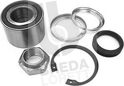 Breda Lorett KRT2595 - Подшипник ступицы колеса, комплект autospares.lv