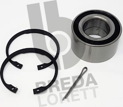 Breda Lorett KRT2289 - Подшипник ступицы колеса, комплект autospares.lv