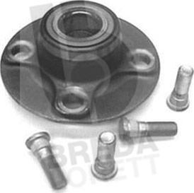 Breda Lorett KRT7519 - Подшипник ступицы колеса, комплект autospares.lv