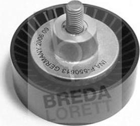 Breda Lorett TOA3637 - Ролик, поликлиновый ремень autospares.lv