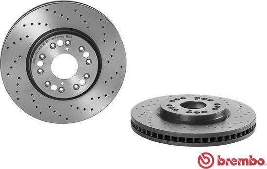 Brembo 09.8402.1X - Тормозной диск autospares.lv