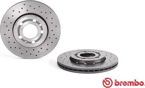 Brembo 09.7011.1X - Тормозной диск autospares.lv