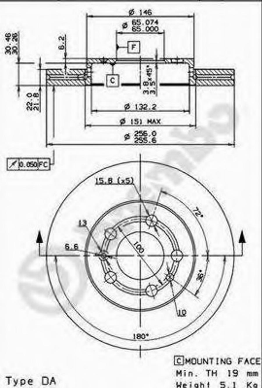 Brembo 09.7011.24 - Тормозной диск autospares.lv