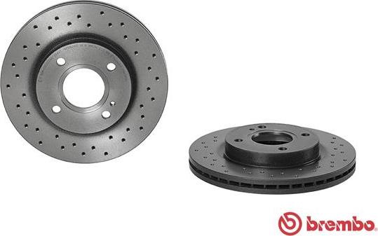 Brembo 09.A968.2X - Тормозной диск autospares.lv