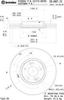 Alpha Brakes HTP-HY-529 - Тормозной диск autospares.lv