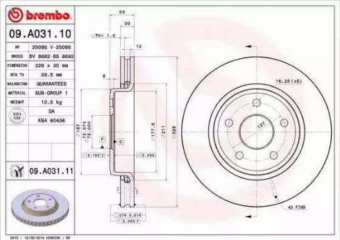 Alpha Brakes HTP-CH-031 - Тормозной диск autospares.lv