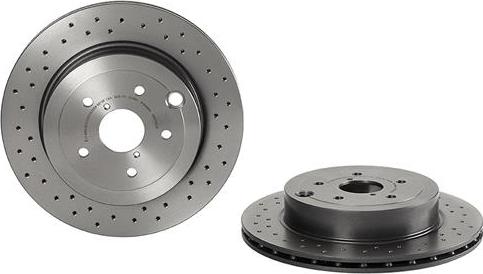 Brembo 09.A198.1X - Тормозной диск autospares.lv