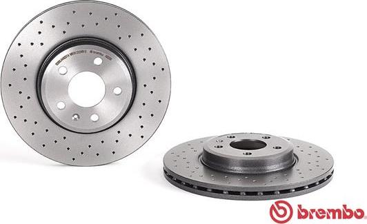 Brembo 09.A820.1X - Тормозной диск autospares.lv