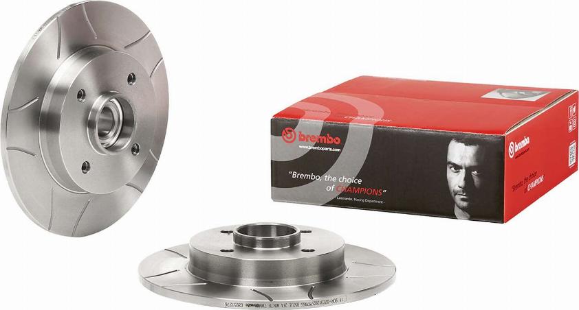 Brembo 08.9512.76 - Тормозной диск autospares.lv