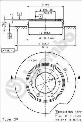 Brembo 08.4504.10 - Тормозной диск autospares.lv