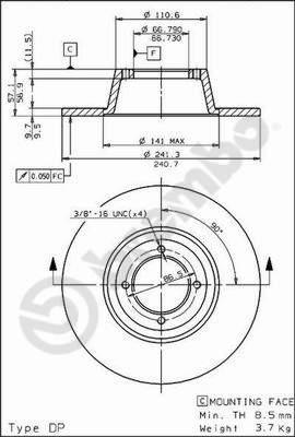 Brembo 08.5690.10 - Тормозной диск autospares.lv