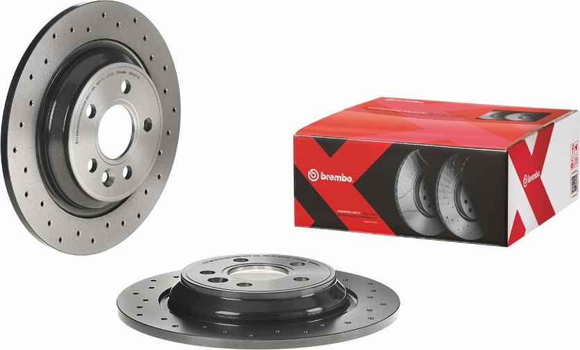 Brembo 08.A537.1X - Тормозной диск autospares.lv