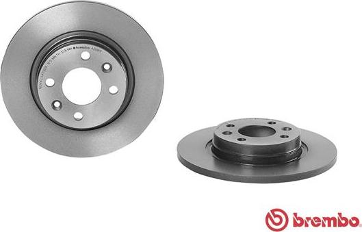 Brembo 08.A268.11 - Тормозной диск autospares.lv