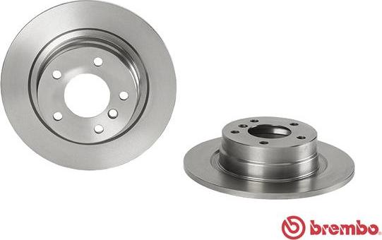 Brembo 08.A205.10 - Тормозной диск autospares.lv