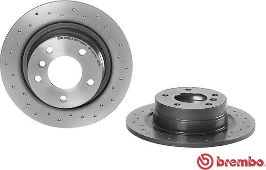 Brembo 08.A205.1X - Тормозной диск autospares.lv