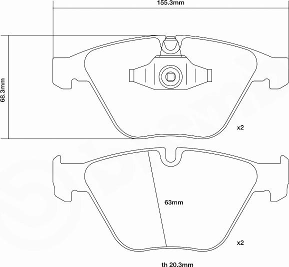 Brembo 07.B314.99 - Комплект высокоэффективных тормозных колодок autospares.lv