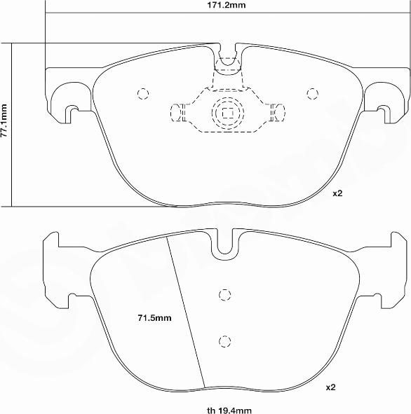 Brembo 07.B314.96 - Комплект высокоэффективных тормозных колодок autospares.lv