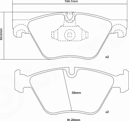 Brembo 07.B314.97 - Комплект высокоэффективных тормозных колодок autospares.lv