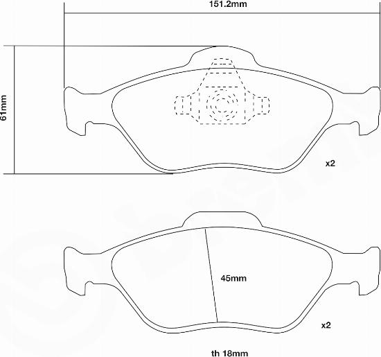 Brembo 07.B314.43 - Комплект высокоэффективных тормозных колодок autospares.lv