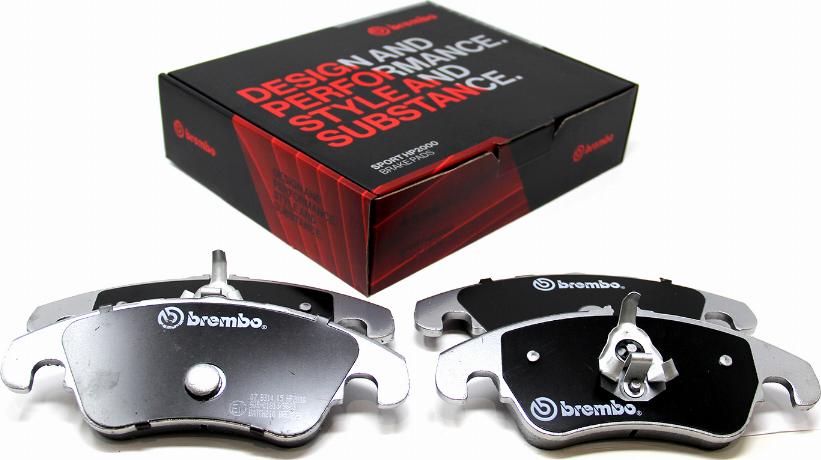 Brembo 07.B314.05 - Комплект высокоэффективных тормозных колодок autospares.lv