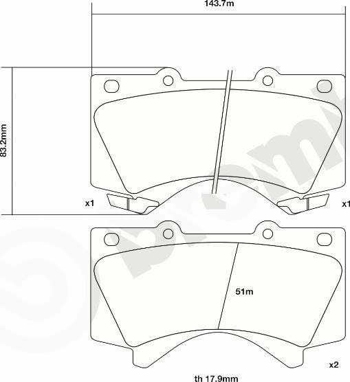 Brembo 07.B314.25 - Комплект высокоэффективных тормозных колодок autospares.lv