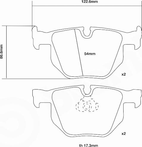 Brembo 07.B315.48 - Комплект высокоэффективных тормозных колодок autospares.lv