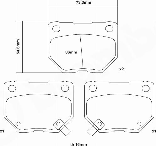 Brembo 07.B315.19 - Комплект высокоэффективных тормозных колодок autospares.lv