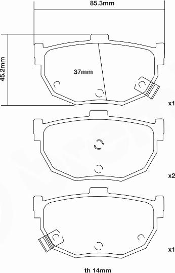 Brembo 07.B315.12 - Комплект высокоэффективных тормозных колодок autospares.lv