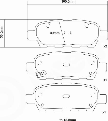 Brembo 07.B315.87 - Комплект высокоэффективных тормозных колодок autospares.lv