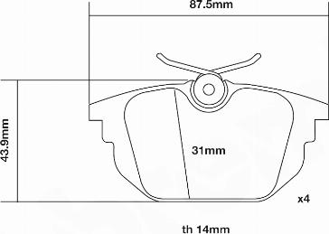 Brembo 07.B315.24 - Комплект высокоэффективных тормозных колодок autospares.lv