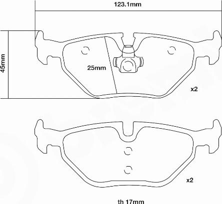 Brembo 07.B315.26 - Комплект высокоэффективных тормозных колодок autospares.lv