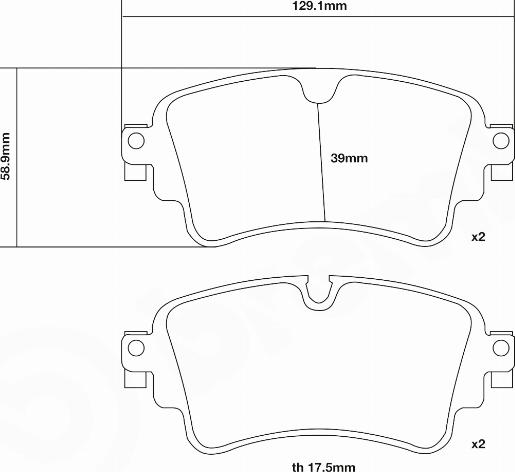 Brembo 07.B315.74 - Комплект высокоэффективных тормозных колодок autospares.lv