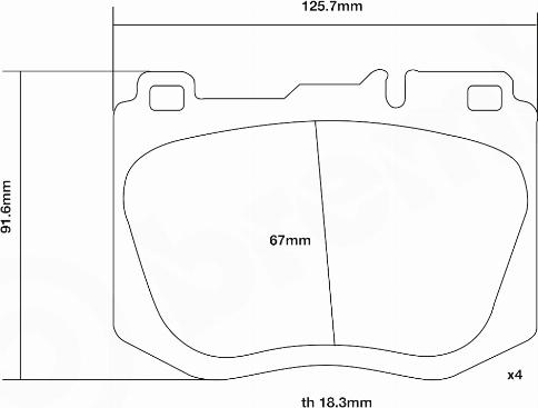 Brembo 07.D435.45 - Комплект высокоэффективных тормозных колодок autospares.lv