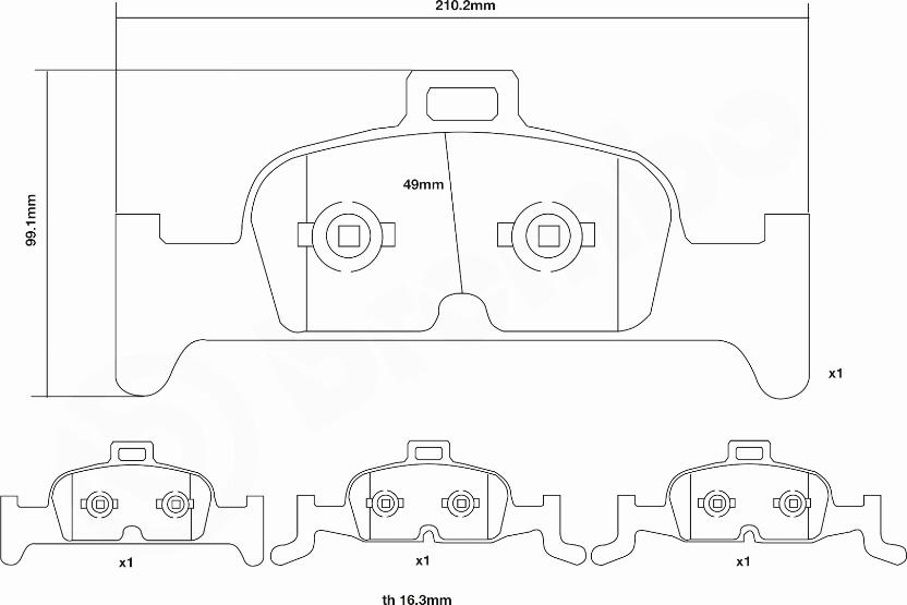 Brembo 07.D435.40 - Комплект высокоэффективных тормозных колодок autospares.lv