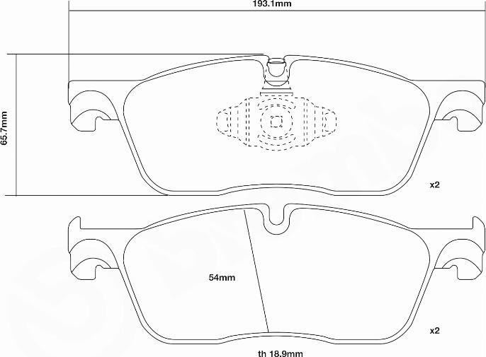 Brembo 07.D435.51 - Комплект высокоэффективных тормозных колодок autospares.lv