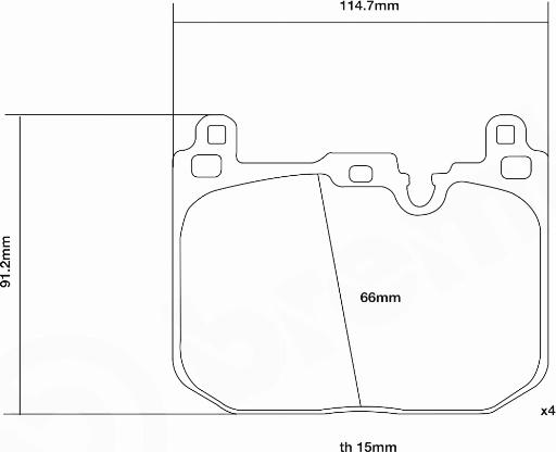 Brembo 07.D435.64 - Комплект высокоэффективных тормозных колодок autospares.lv