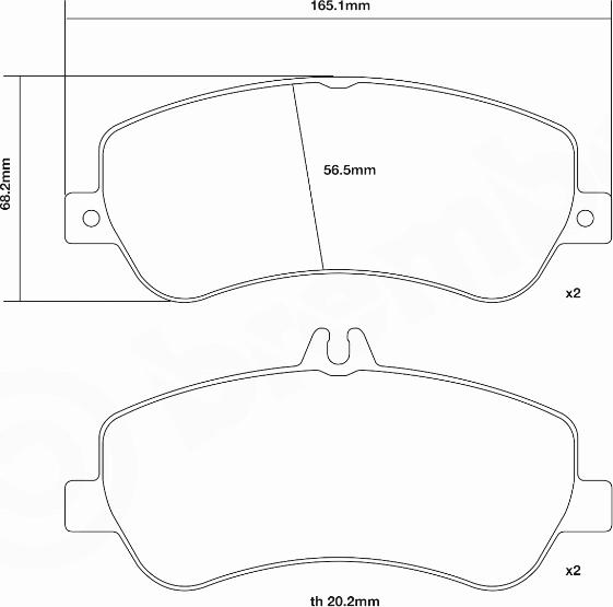 Brembo 07.D435.16 - Комплект высокоэффективных тормозных колодок autospares.lv