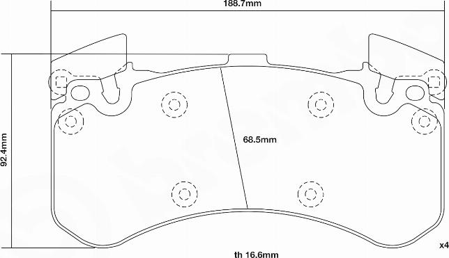 Brembo 07.D435.26 - Комплект высокоэффективных тормозных колодок autospares.lv