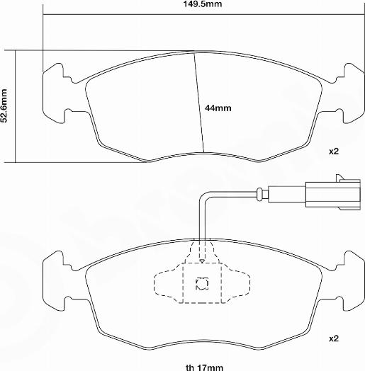 Brembo 07.D435.72 - Комплект высокоэффективных тормозных колодок autospares.lv