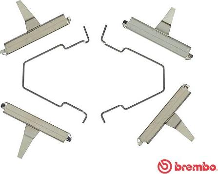 Brembo A 02 243 - Комплектующие для колодок дискового тормоза autospares.lv