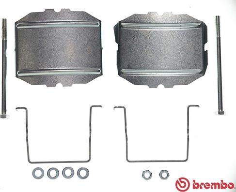 Brembo A 02 232 - Комплектующие для колодок дискового тормоза autospares.lv