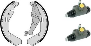 Brembo H 59 048 - Комплект тормозных колодок, барабанные autospares.lv